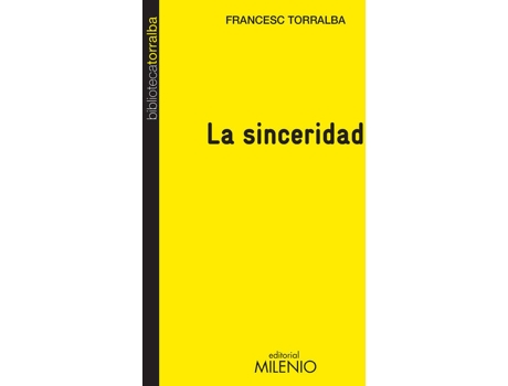 Livro La Sinceridad de Francesc Torralba