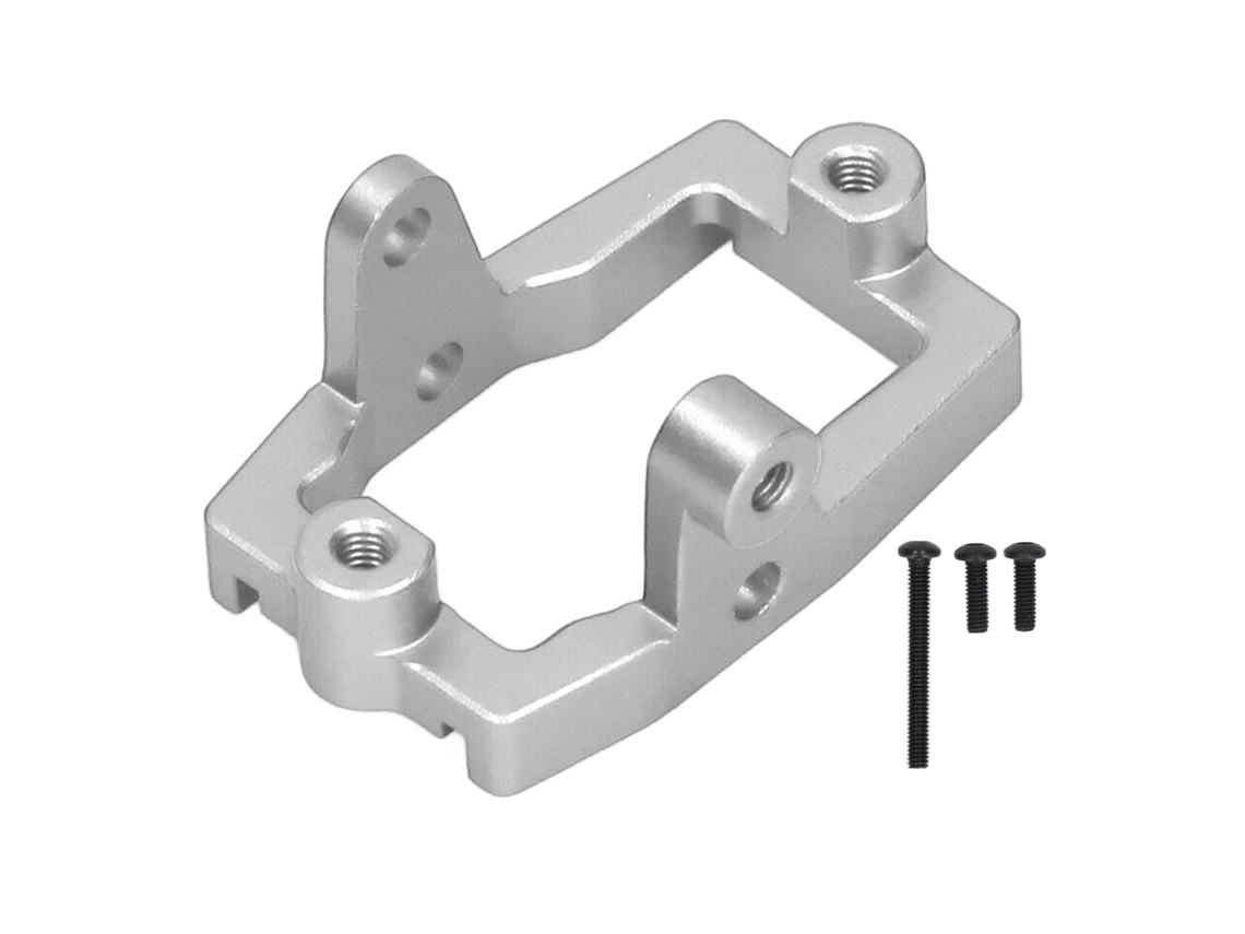 Soporte De Servo De Metal Aluminio Para Rc Crawler Traxxas 1/18 Trx4m Control Flexible Tamaño Preciso Ligero Plata