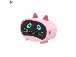 Mini Caixa De Som Bluetooth Portátil Com Despertador, Fofo Gato De Desenho Animado, Caixa De Som Sem Fio Para Áreas Externas Olysi Shop