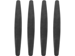 Conjunto De 4 Faixas De Proteção Em Pvc Preto, Sem Rebarbas, Sem Necessidade De Furar.