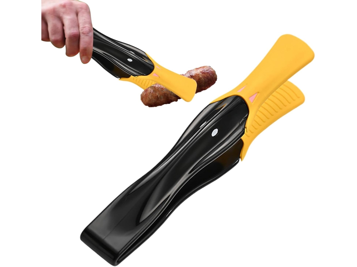 Pinça De Cozinha Silicone Em Formato Bico Pato Resistente Ao Calor Cabo Antiderrapante Espátula Para Carnes Churrasco