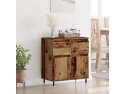 Vidaxl Buffet Com Gaveta Madeira Antiga 60 X 35 X 70 Cm