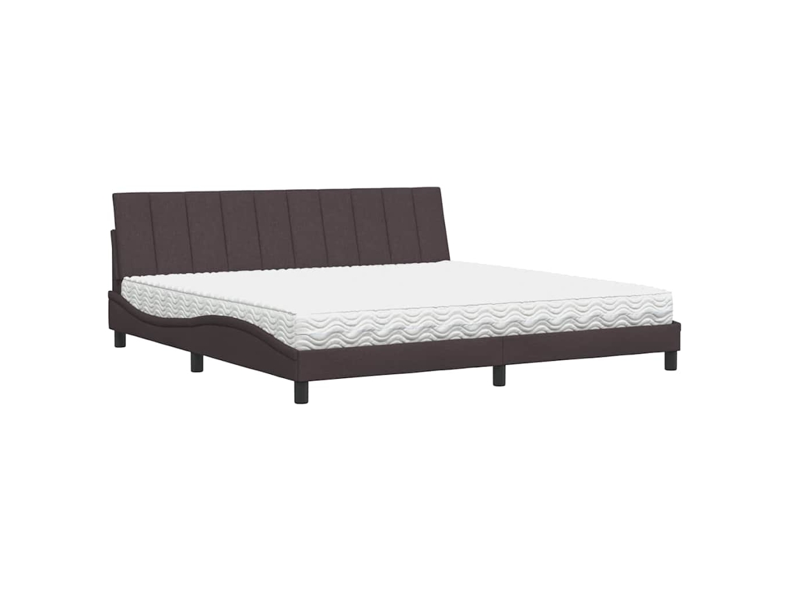 Bed, Beds Vidaxl Marrom Tecido (200 X 200 Cm)