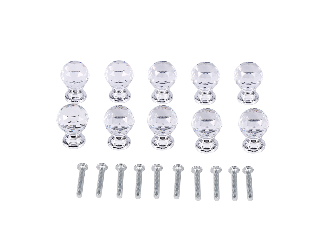 Puxador De Bola De Cristal (base De Liga De Zinco, Especificação De 30mm)