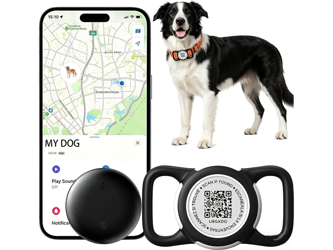 Rastreador Cães Com Código Qr - Coleira Inteligente Com