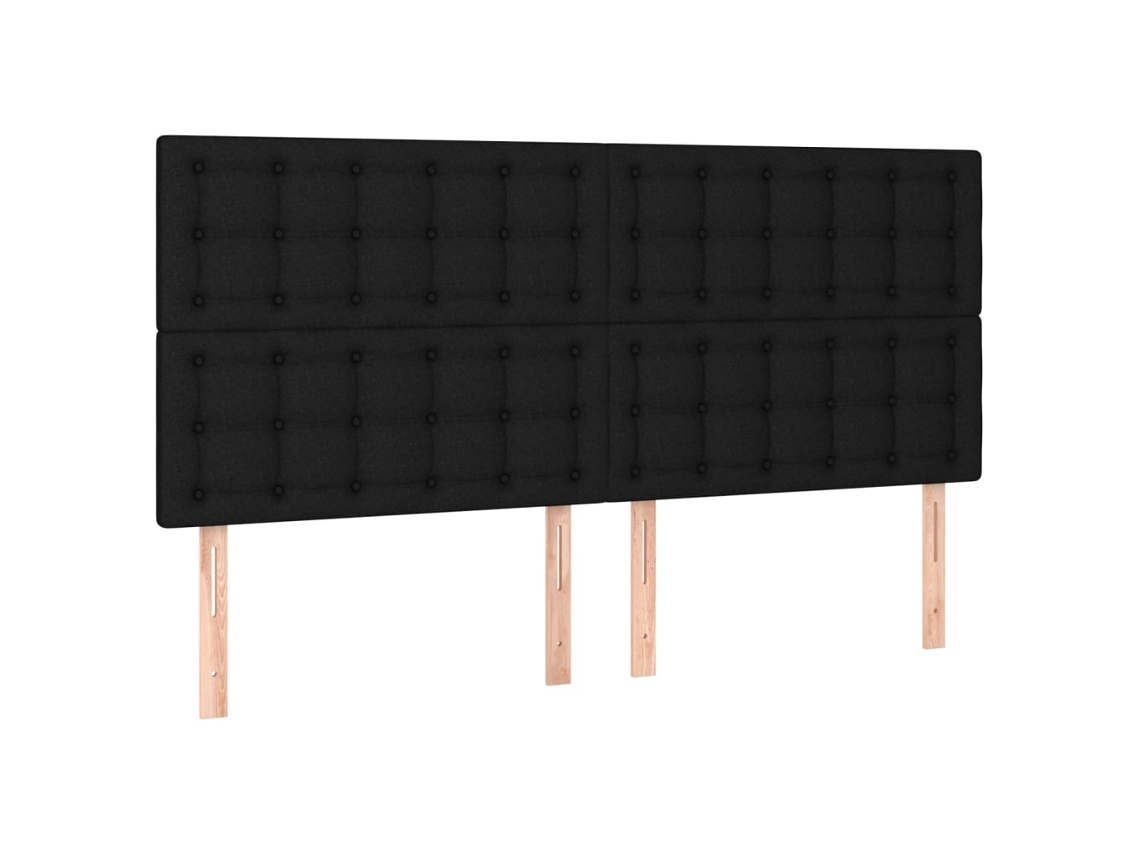 Cabeceira Preta 160x5x118/128 Cm Tecido MAISON EXCLUSIVE