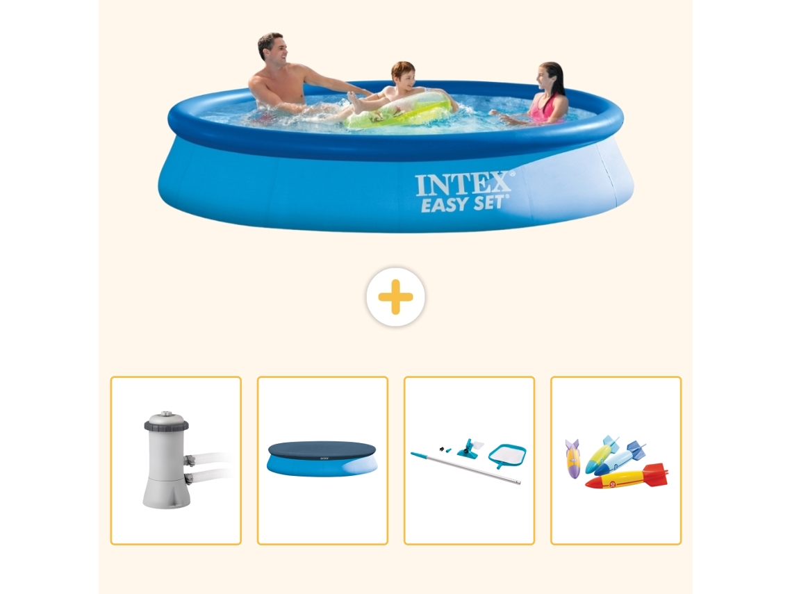 Intex Piscina Easy Set Redonda - 366x76 Cm - 5-peças S299