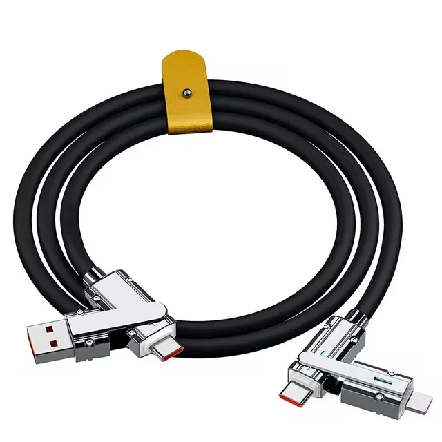 Cabo De Dados Usb Tipo C Para Tipo C 4 Em 1 De 120 W (preto, 2 M)
