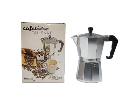 Master chef - cafeteira italiana de alumínio com 6 xícaras