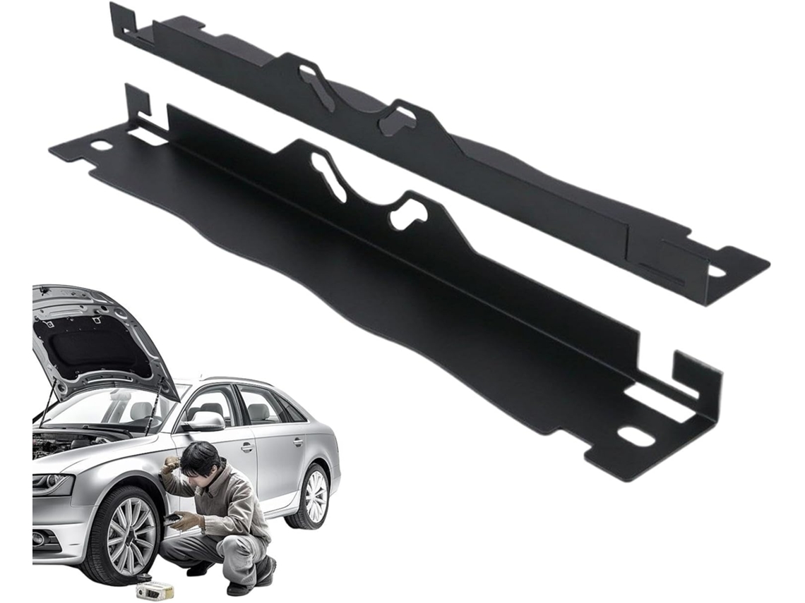 Kit Com 2 Placas De Alinhamento De Rodas De 24,8 X 3,15 X 3,15 Polegadas Em Aço Inoxidável.