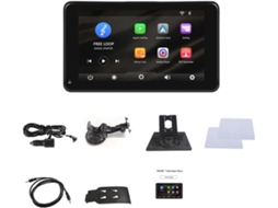 Rádio Automotivo Multimídia com Tela de 7 Polegadas, Compatível com Carplay e Android Auto, Bluetooth, Mirror Link. SFUSHOS
