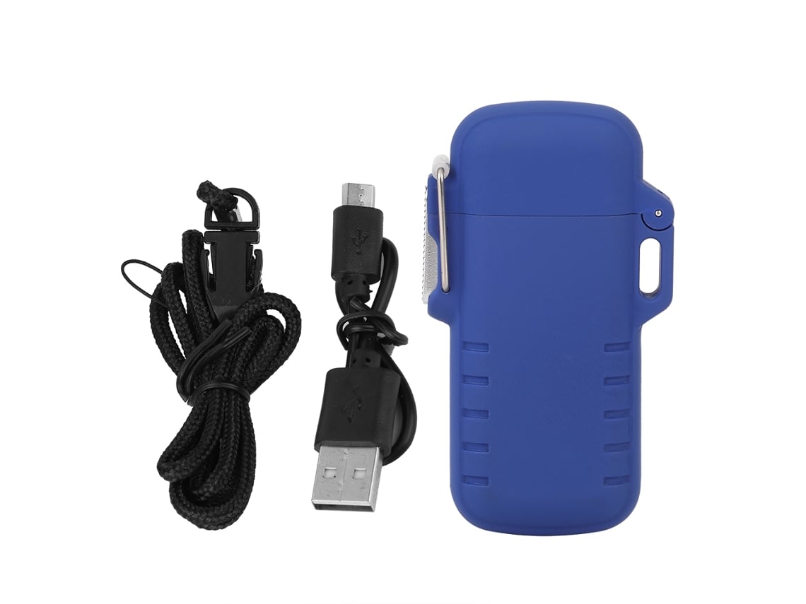 Isqueiro Eletrônico USB à Prova D'água com Duplo Arco | S/MARCA