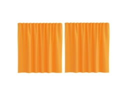 Voile Curtain, Voile Curtains Vidaxl Laranja Tecido (140 X 140 Cm)