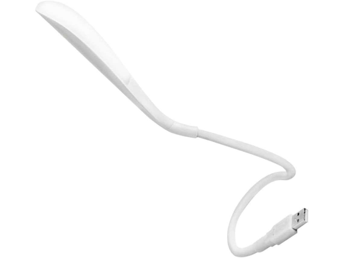 Luminária De Leitura Usb Led Pequena E Flexível, Branca, Com 3 Níveis De Brilho, Iluminação Portátil Para Computador