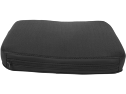 Assento Elevatório Para Carro Preto, Fibra Sintética E Couro.