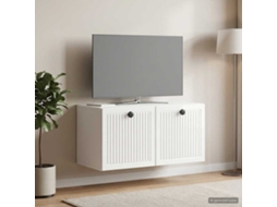Vidaxl Gabinete De Tv De Parede Branco Brilhante 59,5 X 31 X 30 Cm