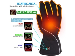 Luvas Elétricas Recarregáveis Impermeáveis E Antivento Para Moto, Trekking, Ski, Inverno, Homens E Mulheres