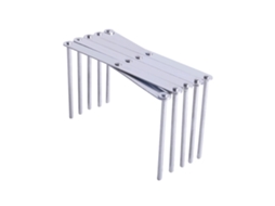 Rack de Pratos LAXISCREED Inox Dourado Retrátil
