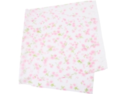 Cortinas Elegantes em Dacron Rosa com Estampa Floral e de Folhas, 1 X 2 M. CHABERLU