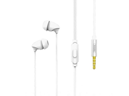 Fones de ouvido estéreo intra-auriculares Remax RM 588 para dormir com controle com fio, microfone e alto-falante Hengrongshen