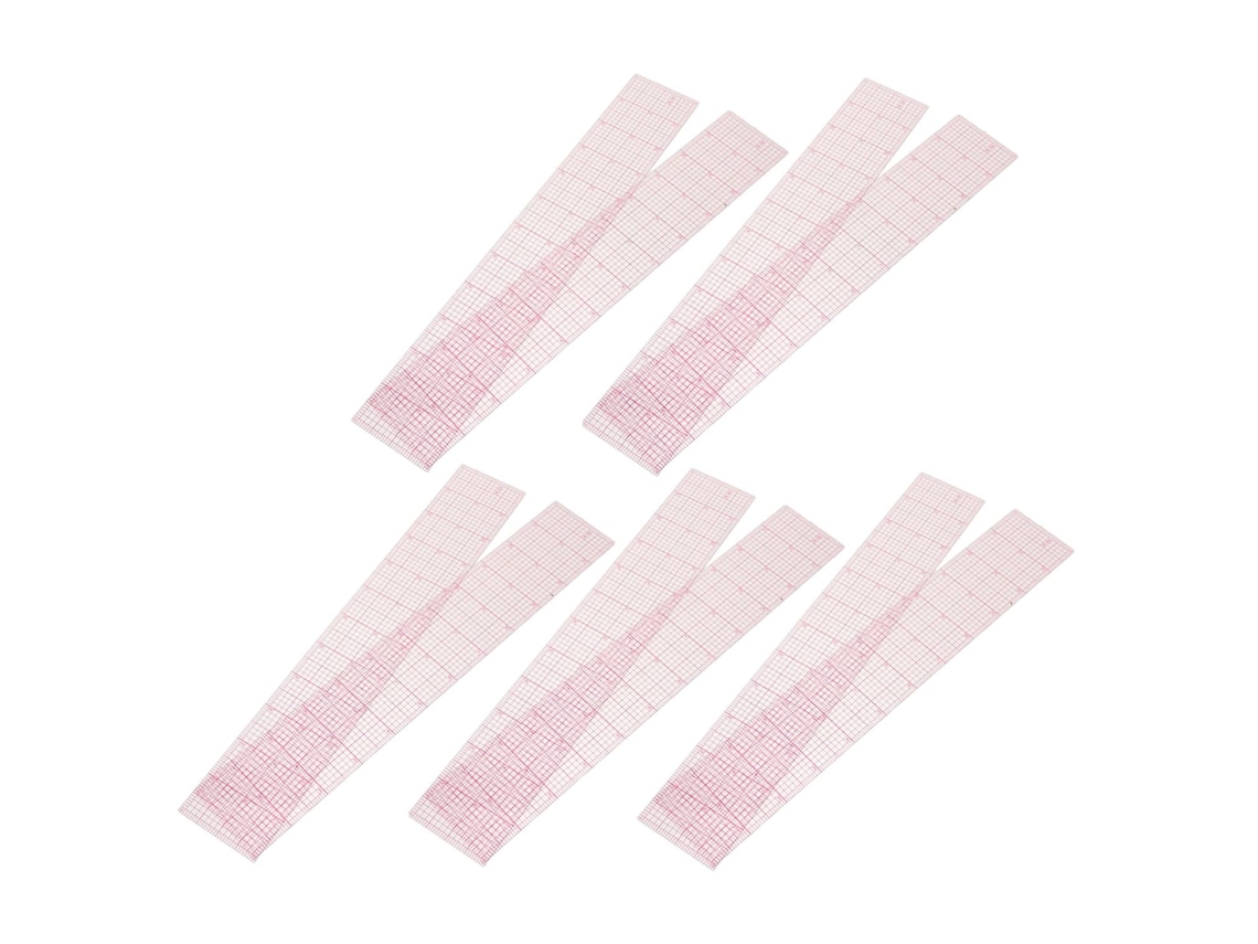Conjunto De 10 Réguas De Pvc Transparentes E Flexíveis Para Costura E Design De Roupas