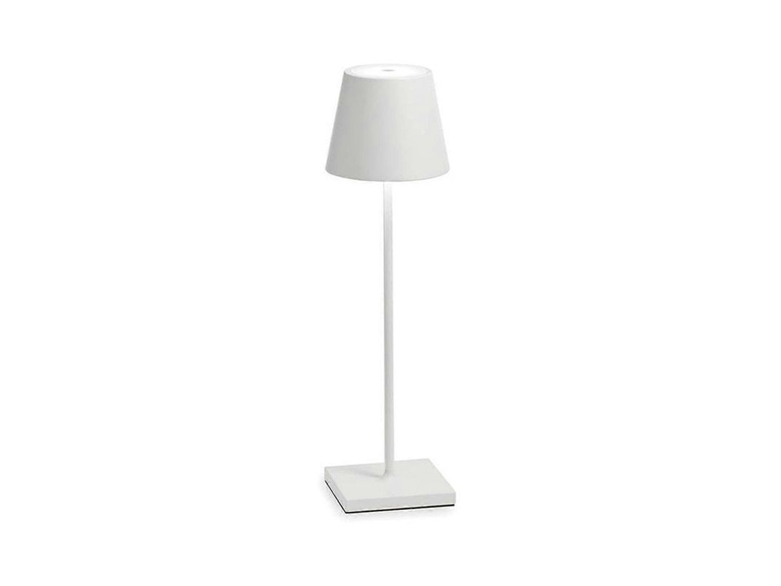 Lâmpada De Mesa Sem Fio Portátil Com 3 Níveis De Iluminação, Bateria Recarregável E Design Moderno Branco