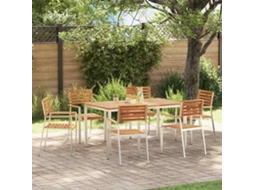 Vidaxl Conjunto De Jantar Para Jardim 7 Unid.