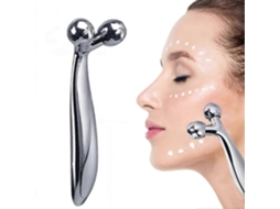 Massageador Facial 3d com Rolo de Massagem Rotativo 360° para Relaxamento Muscular e Antirrugas GOKOCO