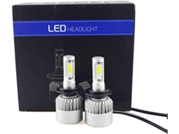Lâmpadas Led H7 Para Faróis De Carro, 2 Unidades, 8000lm, 36w, Alumínio, Proteção Contra Superaquecimento, Iluminação