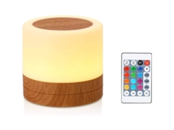 Luz Noturna, Mini Luminária de Cabeceira Multicolorida 360° Recarregável BRILVIBERA