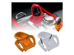 Cubierta Do Mango De Cambio De Carro Com Camisola Mini Acessório Interior Automotivo Naranja E Gris