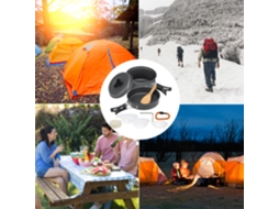 Kit de Cozinha Camping 10 Peças Equipamento Outdoor