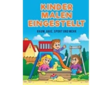 Livro Kinder Malen Eingestellt Raum, Haie, Sport Und Mehr De For Kids E Coloring Pages (inglês)