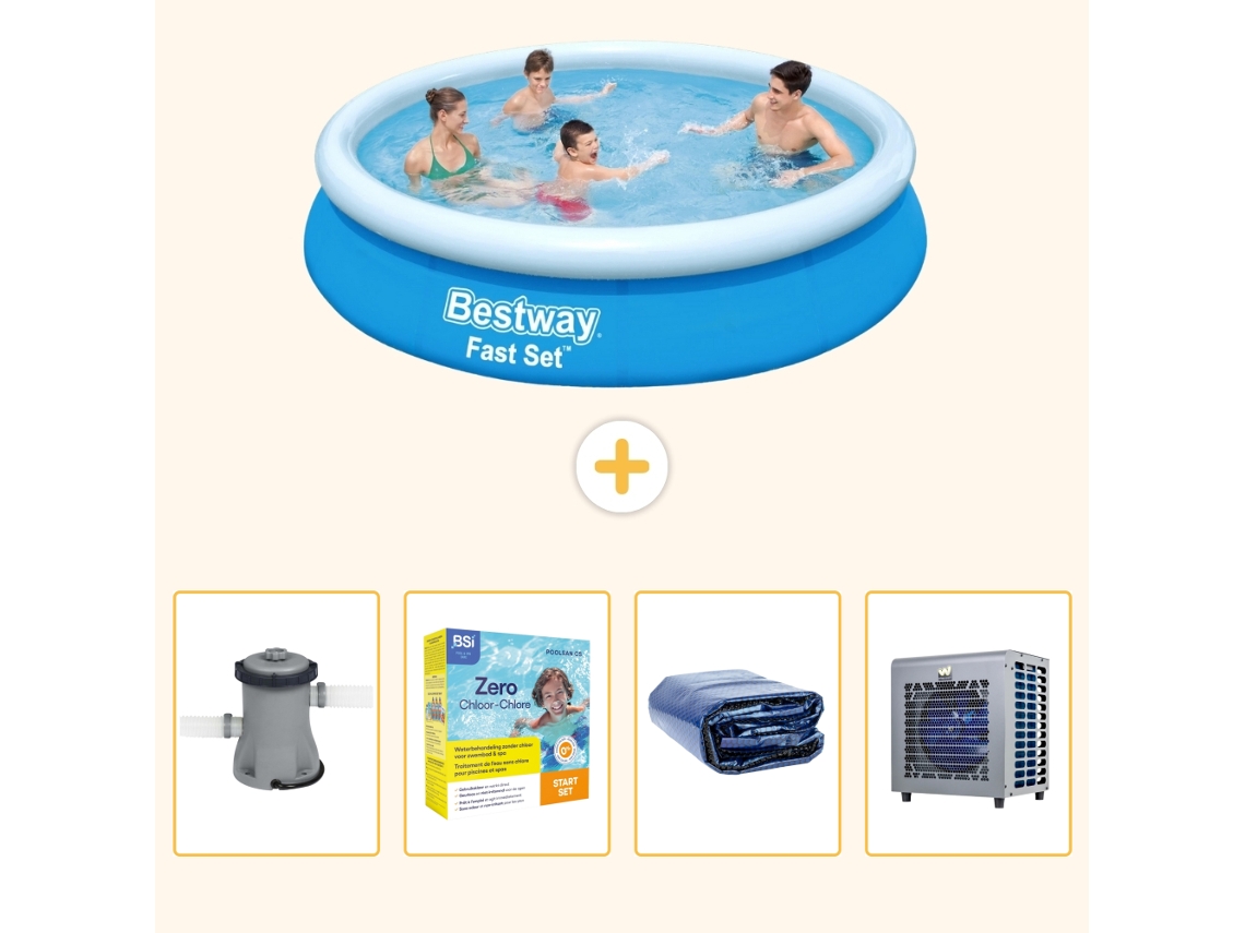Bestway Piscina Bestway Fast Set Redonda - 366x76 Cm - 5-peças S331
