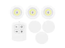 Lâmpada Led Sob Armário Cob com Controle Remoto Ajustável para Cozinha Armário | S/MARCA