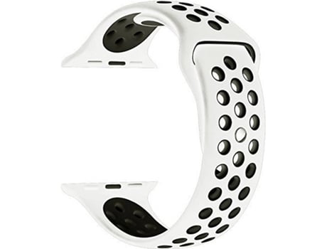 Bracelete Apple Watch 42, 44 mm WJS Silicone Branco