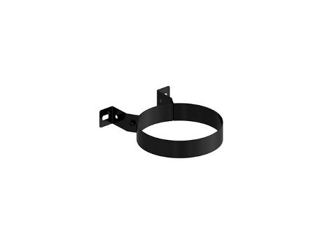 Grampo De Parede Para Tubo De Fogão 200 Parafuso Lacado Preto Exojo