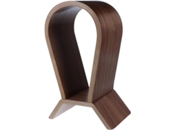 Suporte De Mesa Luxshiny Em Madeira Nogueira Natural Para Fones Ouvido Armazenamento Estável E Conveniente, Ideal Para