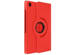 Avizar Película de vidro temperado por Samsung Galaxy Tab A9 Plus Suporte rotativo de 360 Vermelho