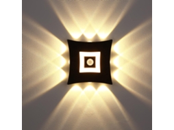 Lurelia Luminária Led De Parede Com 18 W, Sensor Pir, Ip65, Branco Quente, Para Exterior