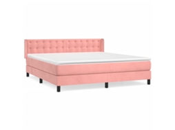 Box Spring Bed, Box Spring Beds Vidaxl Cor-de-rosa Veludo (180 X 200 Cm)