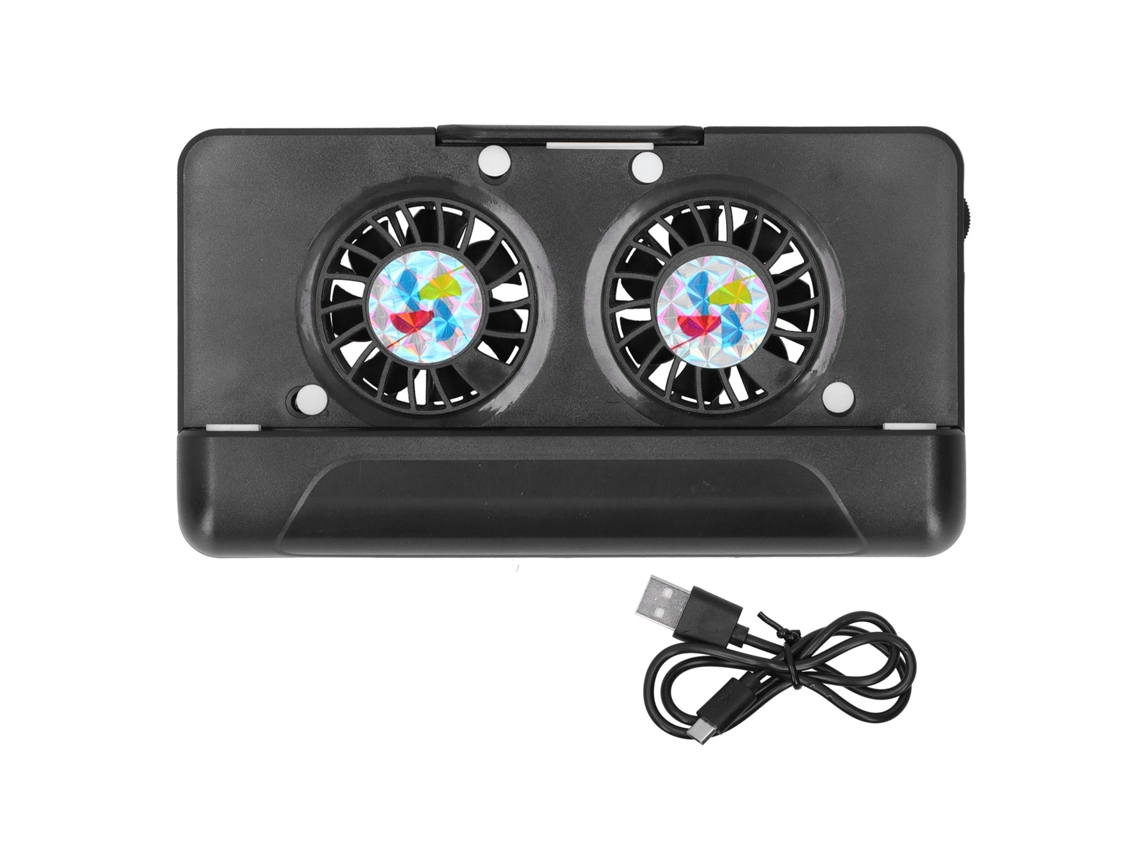 Resfriador de Telefone com Dois Ventiladores e Função Power Bank EOOCOO