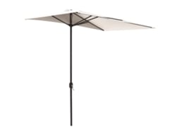 Guarda sol Parede Meia lua Poupa Espaço C/ Manivela, Creme. DECORALAR TECH