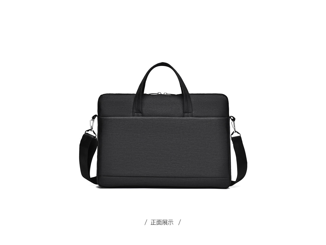 Bolsa Transversal/pasta Para Laptop (pequena, 13 Polegadas, Preta), Grande Capacidade, Resistente A Impactos.