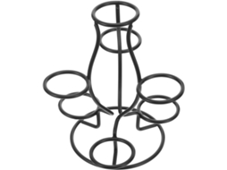 Suporte Pequeno De Ferro Preto Housoutil Em Formato Esfera Para Exibir Bolas Cristal, Com Base Decorativa Antiderrapante