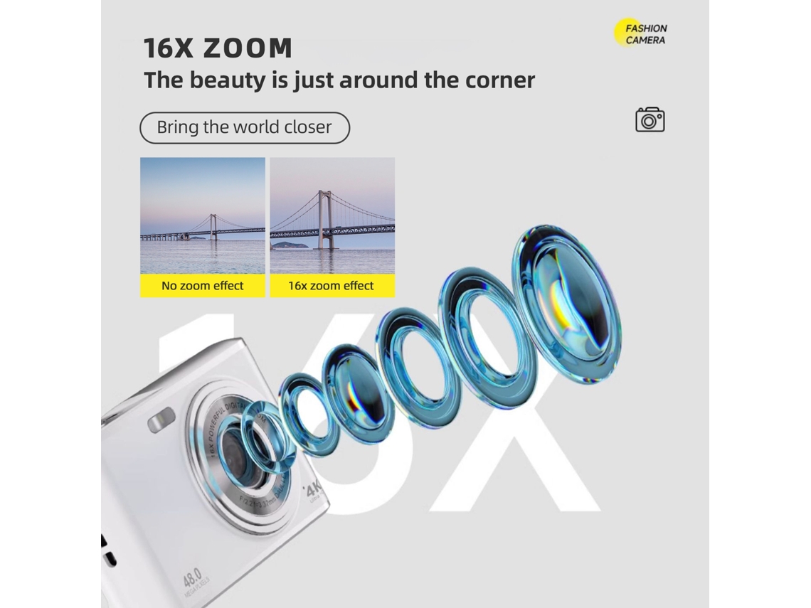 Câmera Digital Infantil 4k Laxiscreed Com Foco Automático E Redução De Tremores Para Crianças