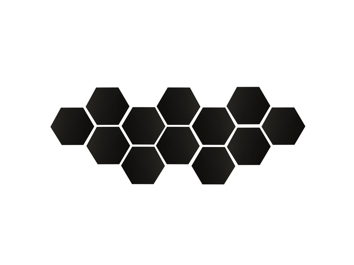 Adesivos Parede Hexagonais Acrílico Decorar Casa Autoadesivos