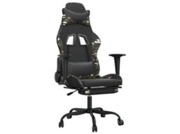 Cadeira de gaming VIDAXL Verde Couro Artificial (66x56x131 cm)