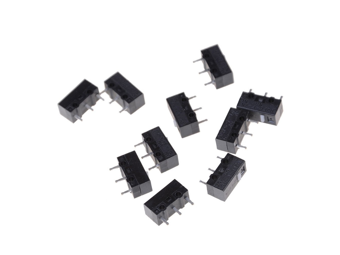 10 unidades de microinterruptor D2fc-f-7n 10m para substituição de mouse (testado)