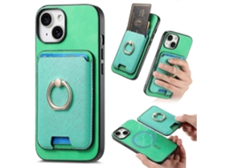 Capa Com Suporte E Compartimento Magnético Removível Para Iphone 14